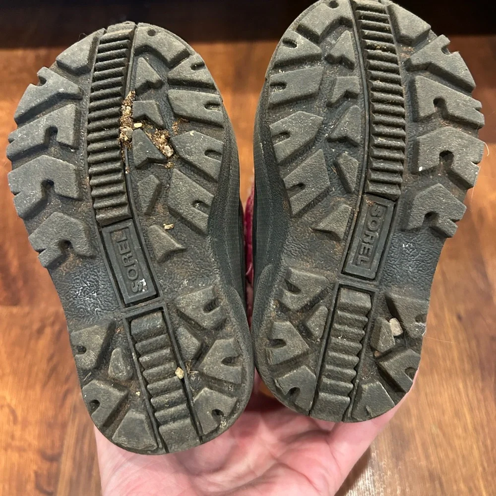 Sorel Kids' Snow Commander Insulated Waterproof Boot Pink Black Little Kids 6